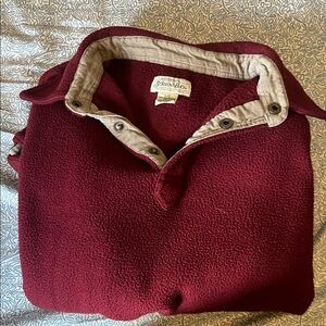 John Ashford Maroon Fleece Sweater